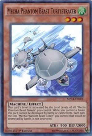Mecha Phantom Beast Turtletracer (MP14-EN001) - 2014 Mega-Tins Mega Pack 1st Edition - Premium Yugioh Single from Konami - Just $0.25! Shop now at Game Crave Tournament Store