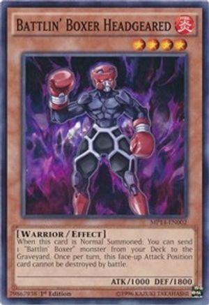 Battlin' Boxer Headgeared (MP14-EN002) - 2014 Mega-Tins Mega Pack 1st Edition - Premium Yugioh Single from Konami - Just $0.08! Shop now at Game Crave Tournament Store