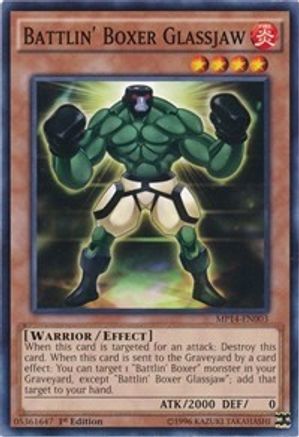 Battlin' Boxer Glassjaw (MP14-EN003) - 2014 Mega-Tins Mega Pack 1st Edition - Premium Yugioh Single from Konami - Just $0.32! Shop now at Game Crave Tournament Store