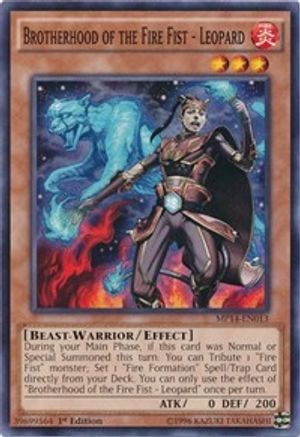 Brotherhood of the Fire Fist - Leopard (MP14-EN013) - 2014 Mega-Tins Mega Pack Unlimited - Premium Yugioh Single from Konami - Just $0.25! Shop now at Game Crave Tournament Store