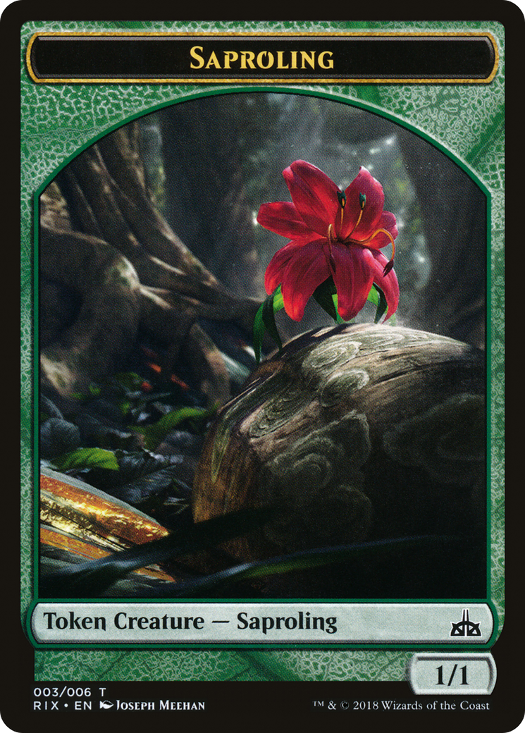 Saproling (TRIX-003) - Rivals of Ixalan Tokens - Premium MTG Single from Wizards of the Coast - Just $0.08! Shop now at Game Crave Tournament Store