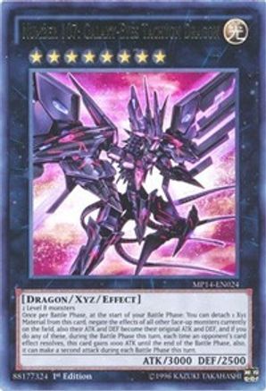 Number 107: Galaxy-Eyes Tachyon Dragon (MP14-EN024) - 2014 Mega-Tins Mega Pack 1st Edition - Premium Yugioh Single from Konami - Just $0.87! Shop now at Game Crave Tournament Store