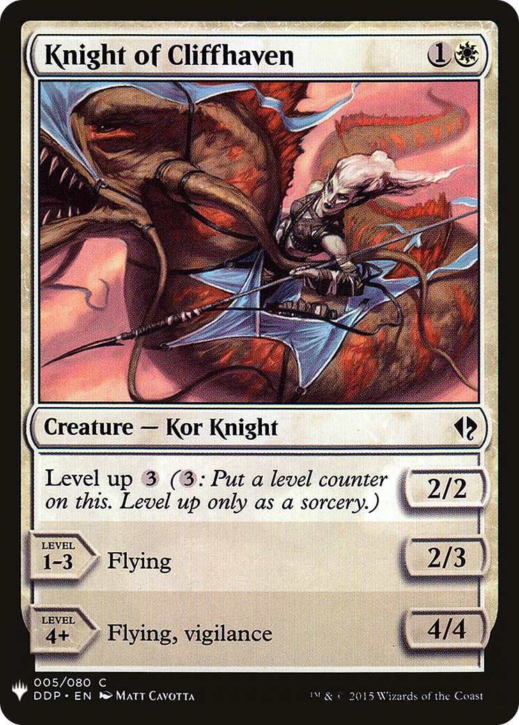 Knight of Cliffhaven (MB1-145) - Mystery Booster - Premium MTG Single from Wizards of the Coast - Just $0.25! Shop now at Game Crave Tournament Store