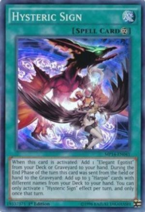 Hysteric Sign (MP14-EN041) - 2014 Mega-Tins Mega Pack 1st Edition - Premium Yugioh Single from Konami - Just $0.43! Shop now at Game Crave Tournament Store