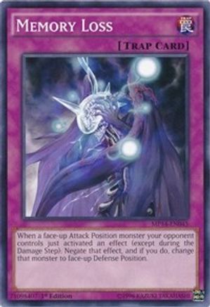 Memory Loss (MP14-EN045) - 2014 Mega-Tins Mega Pack 1st Edition - Premium Yugioh Single from Konami - Just $0.30! Shop now at Game Crave Tournament Store