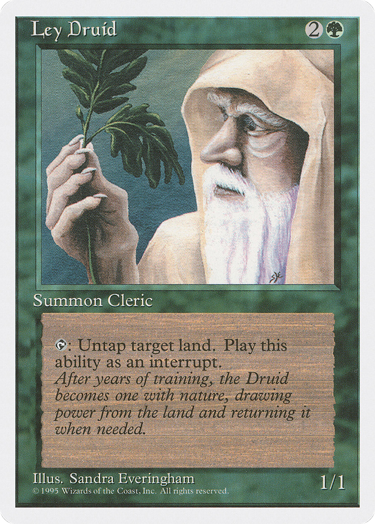 Ley Druid (4ED-256) - Fourth Edition - Premium MTG Single from Wizards of the Coast - Just $0.25! Shop now at Game Crave Tournament Store