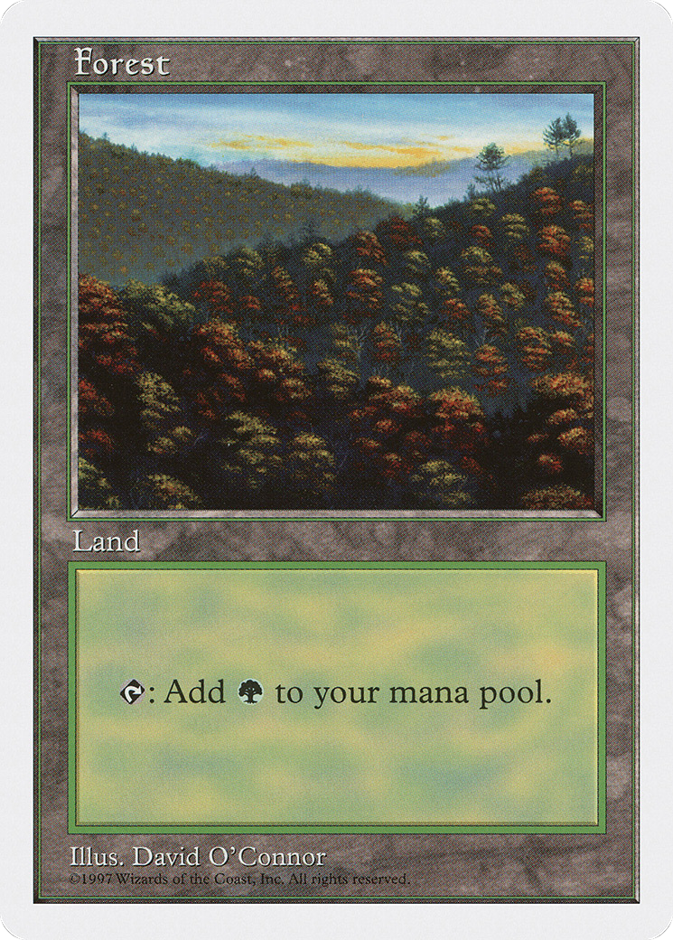 Forest (5ED-448) - Fifth Edition - Premium MTG Single from Wizards of the Coast - Just $0.13! Shop now at Game Crave Tournament Store