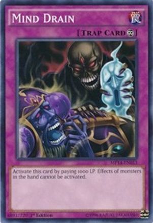 Mind Drain (MP14-EN053) - 2014 Mega-Tins Mega Pack Unlimited - Premium Yugioh Single from Konami - Just $0.50! Shop now at Game Crave Tournament Store