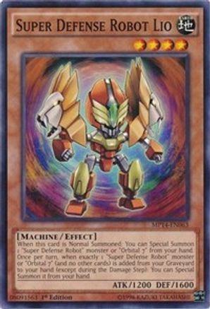 Super Defense Robot Lio (MP14-EN063) - 2014 Mega-Tins Mega Pack 1st Edition - Premium Yugioh Single from Konami - Just $0.25! Shop now at Game Crave Tournament Store