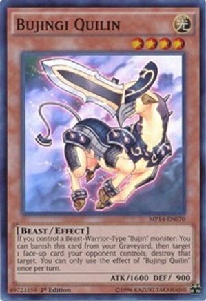 Bujingi Quilin (MP14-EN070) - 2014 Mega-Tins Mega Pack 1st Edition - Premium Yugioh Single from Konami - Just $0.59! Shop now at Game Crave Tournament Store