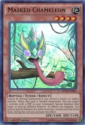 Masked Chameleon (MP14-EN091) - 2014 Mega-Tins Mega Pack Unlimited - Premium Yugioh Single from Konami - Just $0.38! Shop now at Game Crave Tournament Store