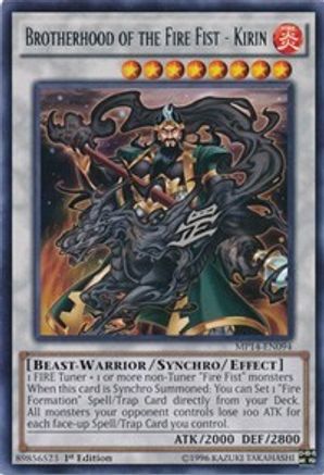 Brotherhood of the Fire Fist - Kirin (MP14-EN094) - 2014 Mega-Tins Mega Pack Unlimited - Premium Yugioh Single from Konami - Just $1.12! Shop now at Game Crave Tournament Store