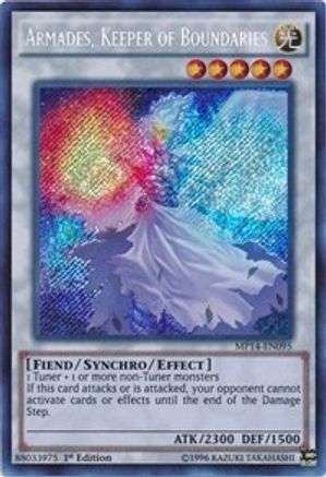 Armades, Keeper of Boundaries (MP14-EN095) - 2014 Mega-Tins Mega Pack 1st Edition - Premium Yugioh Single from Konami - Just $1.45! Shop now at Game Crave Tournament Store