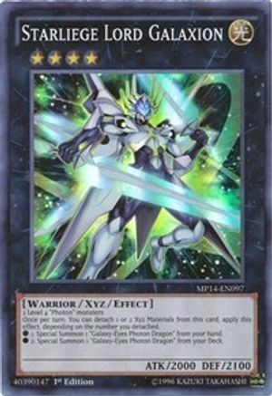 Starliege Lord Galaxion (MP14-EN097) - 2014 Mega-Tins Mega Pack Unlimited - Premium Yugioh Single from Konami - Just $1.59! Shop now at Game Crave Tournament Store