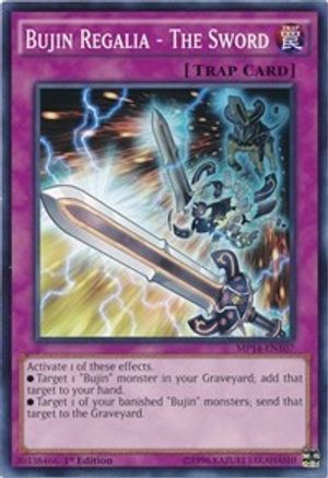 Bujin Regalia - The Sword (MP14-EN107) - 2014 Mega-Tins Mega Pack Unlimited - Premium Yugioh Single from Konami - Just $0.25! Shop now at Game Crave Tournament Store