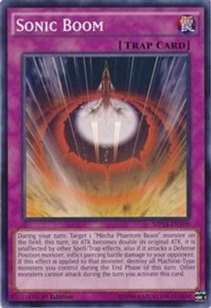 Sonic Boom (MP14-EN109) - 2014 Mega-Tins Mega Pack Unlimited - Premium Yugioh Single from Konami - Just $0.25! Shop now at Game Crave Tournament Store