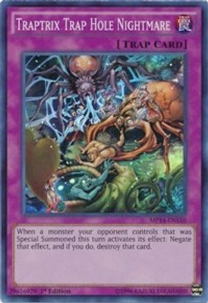 Traptrix Trap Hole Nightmare (MP14-EN110) - 2014 Mega-Tins Mega Pack 1st Edition - Premium Yugioh Single from Konami - Just $0.88! Shop now at Game Crave Tournament Store