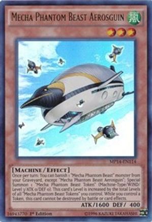 Mecha Phantom Beast Aerosguin (MP14-EN114) - 2014 Mega-Tins Mega Pack 1st Edition - Premium Yugioh Single from Konami - Just $0.26! Shop now at Game Crave Tournament Store