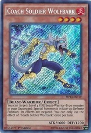 Coach Soldier Wolfbark (MP14-EN119) - 2014 Mega-Tins Mega Pack Unlimited - Premium Yugioh Single from Konami - Just $0.23! Shop now at Game Crave Tournament Store