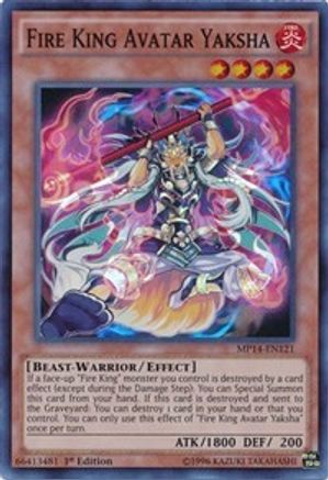 Fire King Avatar Yaksha (MP14-EN121) - 2014 Mega-Tins Mega Pack Unlimited - Premium Yugioh Single from Konami - Just $0.60! Shop now at Game Crave Tournament Store