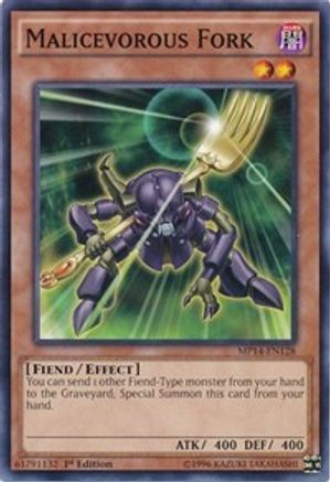 Malicevorous Fork (MP14-EN128) - 2014 Mega-Tins Mega Pack 1st Edition - Premium Yugioh Single from Konami - Just $0.25! Shop now at Game Crave Tournament Store
