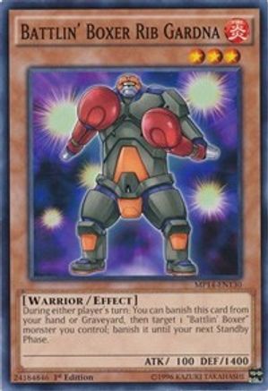 Battlin' Boxer Rib Gardna (MP14-EN130) - 2014 Mega-Tins Mega Pack Unlimited - Premium Yugioh Single from Konami - Just $0.25! Shop now at Game Crave Tournament Store