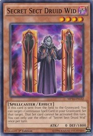 Secret Sect Druid Wid (MP14-EN132) - 2014 Mega-Tins Mega Pack 1st Edition - Premium Yugioh Single from Konami - Just $0.25! Shop now at Game Crave Tournament Store