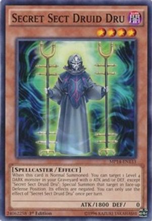 Secret Sect Druid Dru (MP14-EN133) - 2014 Mega-Tins Mega Pack 1st Edition - Premium Yugioh Single from Konami - Just $0.25! Shop now at Game Crave Tournament Store