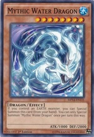 Mythic Water Dragon (MP14-EN135) - 2014 Mega-Tins Mega Pack 1st Edition - Premium Yugioh Single from Konami - Just $0.31! Shop now at Game Crave Tournament Store