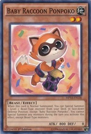 Baby Raccoon Ponpoko (MP14-EN136) - 2014 Mega-Tins Mega Pack 1st Edition - Premium Yugioh Single from Konami - Just $0.25! Shop now at Game Crave Tournament Store