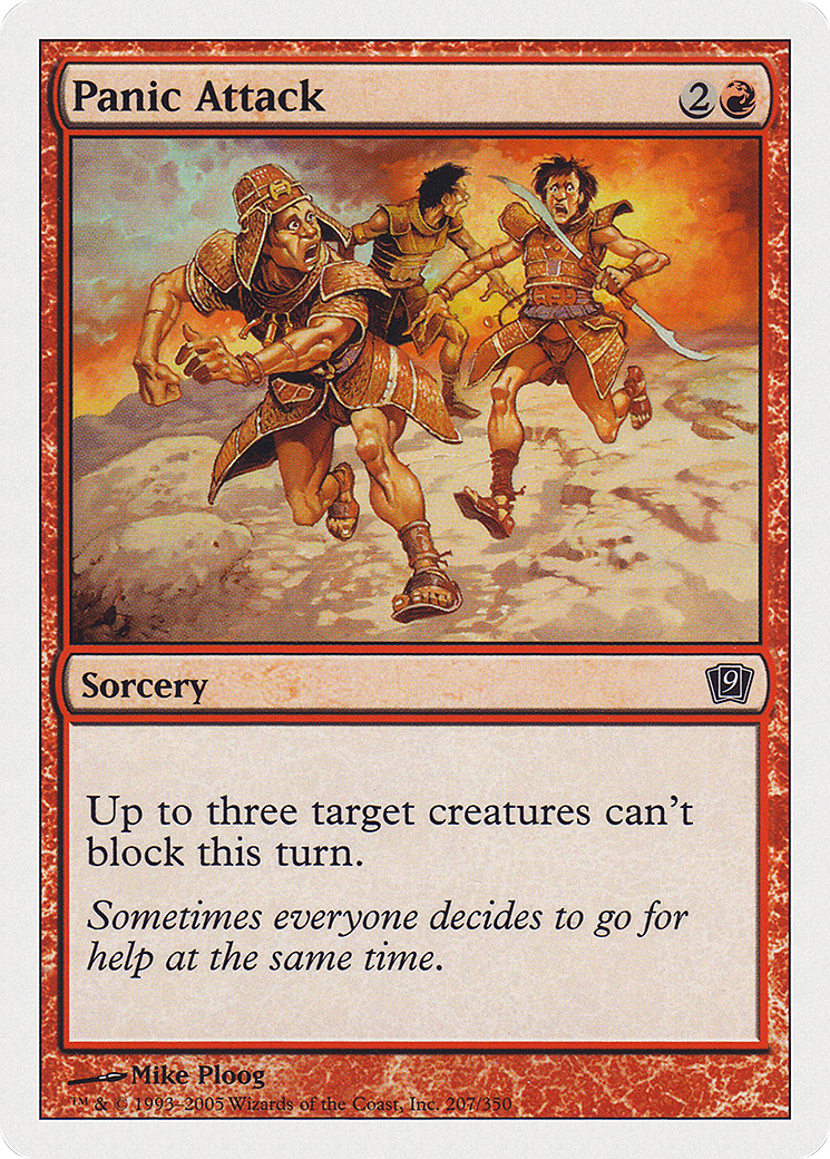 Panic Attack (9ED-207) - Ninth Edition - Premium MTG Single from Wizards of the Coast - Just $0.25! Shop now at Game Crave Tournament Store