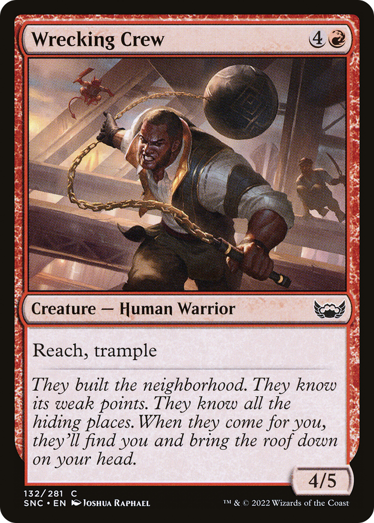 Wrecking Crew (SNC-132) - Streets of New Capenna - Premium MTG Single from Wizards of the Coast - Just $0.08! Shop now at Game Crave Tournament Store