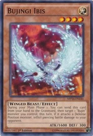 Bujingi Ibis (MP14-EN146) - 2014 Mega-Tins Mega Pack 1st Edition - Premium Yugioh Single from Konami - Just $0.25! Shop now at Game Crave Tournament Store