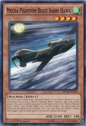 Mecha Phantom Beast Sabre Hawk (MP14-EN149) - 2014 Mega-Tins Mega Pack 1st Edition - Premium Yugioh Single from Konami - Just $0.25! Shop now at Game Crave Tournament Store