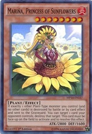 Mariña, Princess of Sunflowers (MP14-EN157) - 2014 Mega-Tins Mega Pack 1st Edition - Premium Yugioh Single from Konami - Just $0.25! Shop now at Game Crave Tournament Store
