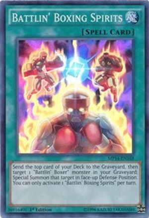 Battlin' Boxing Spirits (MP14-EN168) - 2014 Mega-Tins Mega Pack Unlimited - Premium Yugioh Single from Konami - Just $0.43! Shop now at Game Crave Tournament Store