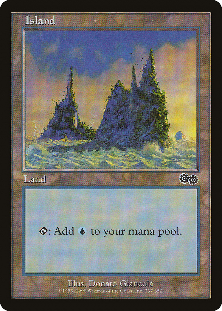 Island (USG-337) - Urza's Saga - Premium MTG Single from Wizards of the Coast - Just $0.18! Shop now at Game Crave Tournament Store