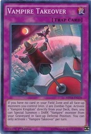 Vampire Takeover (MP14-EN176) - 2014 Mega-Tins Mega Pack Unlimited - Premium Yugioh Single from Konami - Just $0.08! Shop now at Game Crave Tournament Store