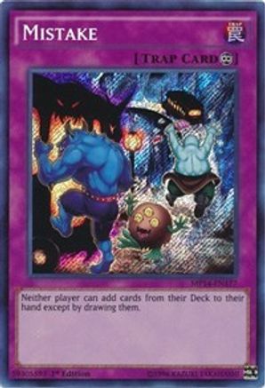 Mistake (MP14-EN177) - 2014 Mega-Tins Mega Pack 1st Edition - Premium Yugioh Single from Konami - Just $0.21! Shop now at Game Crave Tournament Store