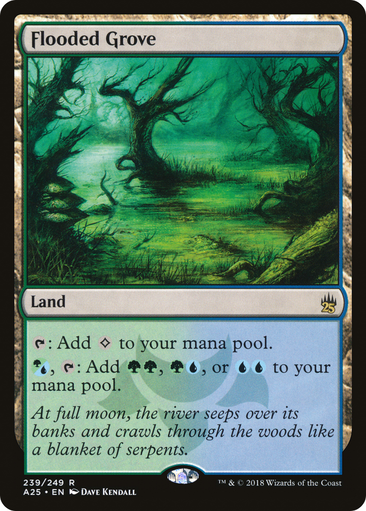 Flooded Grove (A25-239) - Masters 25 - Premium MTG Single from Wizards of the Coast - Just $0.63! Shop now at Game Crave Tournament Store