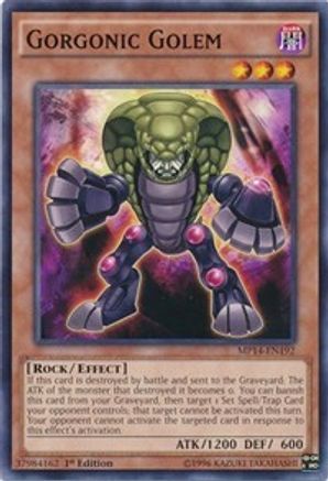 Gorgonic Golem (MP14-EN192) - 2014 Mega-Tins Mega Pack 1st Edition - Premium Yugioh Single from Konami - Just $0.25! Shop now at Game Crave Tournament Store