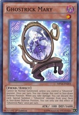 Ghostrick Mary (MP14-EN203) - 2014 Mega-Tins Mega Pack Unlimited - Premium Yugioh Single from Konami - Just $0.25! Shop now at Game Crave Tournament Store