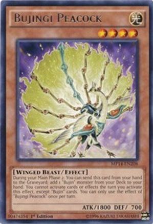 Bujingi Peacock (MP14-EN208) - 2014 Mega-Tins Mega Pack Unlimited - Premium Yugioh Single from Konami - Just $0.08! Shop now at Game Crave Tournament Store