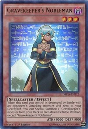 Gravekeeper's Nobleman (MP14-EN212) - 2014 Mega-Tins Mega Pack 1st Edition - Premium Yugioh Single from Konami - Just $2.73! Shop now at Game Crave Tournament Store