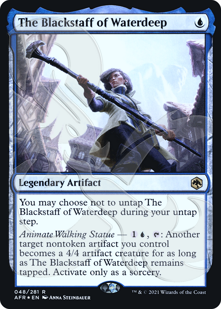 The Blackstaff of Waterdeep (PAFR-48A) - Adventures in the Forgotten Realms Promos Foil - Premium MTG Single from Wizards of the Coast - Just $1.69! Shop now at Game Crave Tournament Store