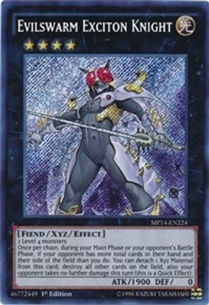 Evilswarm Exciton Knight (MP14-EN224) - 2014 Mega-Tins Mega Pack Unlimited - Premium Yugioh Single from Konami - Just $5.51! Shop now at Game Crave Tournament Store