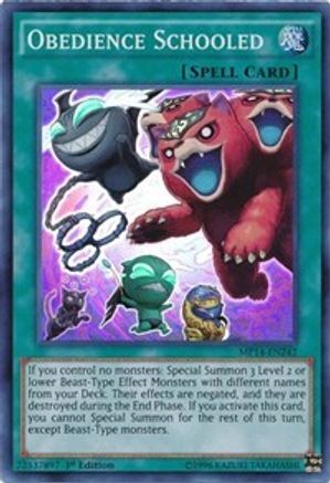 Obedience Schooled (MP14-EN242) - 2014 Mega-Tins Mega Pack 1st Edition - Premium Yugioh Single from Konami - Just $1.16! Shop now at Game Crave Tournament Store