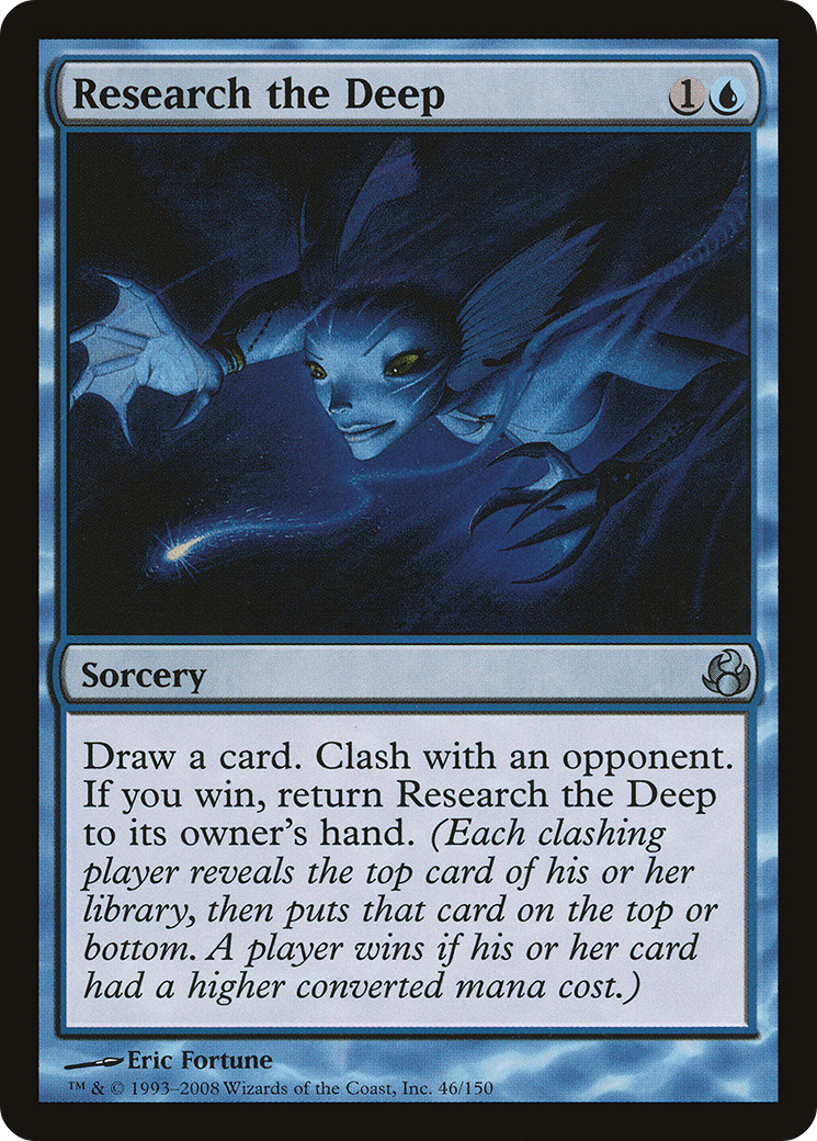 Research the Deep (MOR-046) - Morningtide Foil - Premium MTG Single from Wizards of the Coast - Just $0.16! Shop now at Game Crave Tournament Store