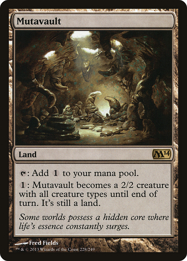 Mutavault (M14-228) - Magic 2014 Foil - Premium MTG Single from Wizards of the Coast - Just $2.81! Shop now at Game Crave Tournament Store