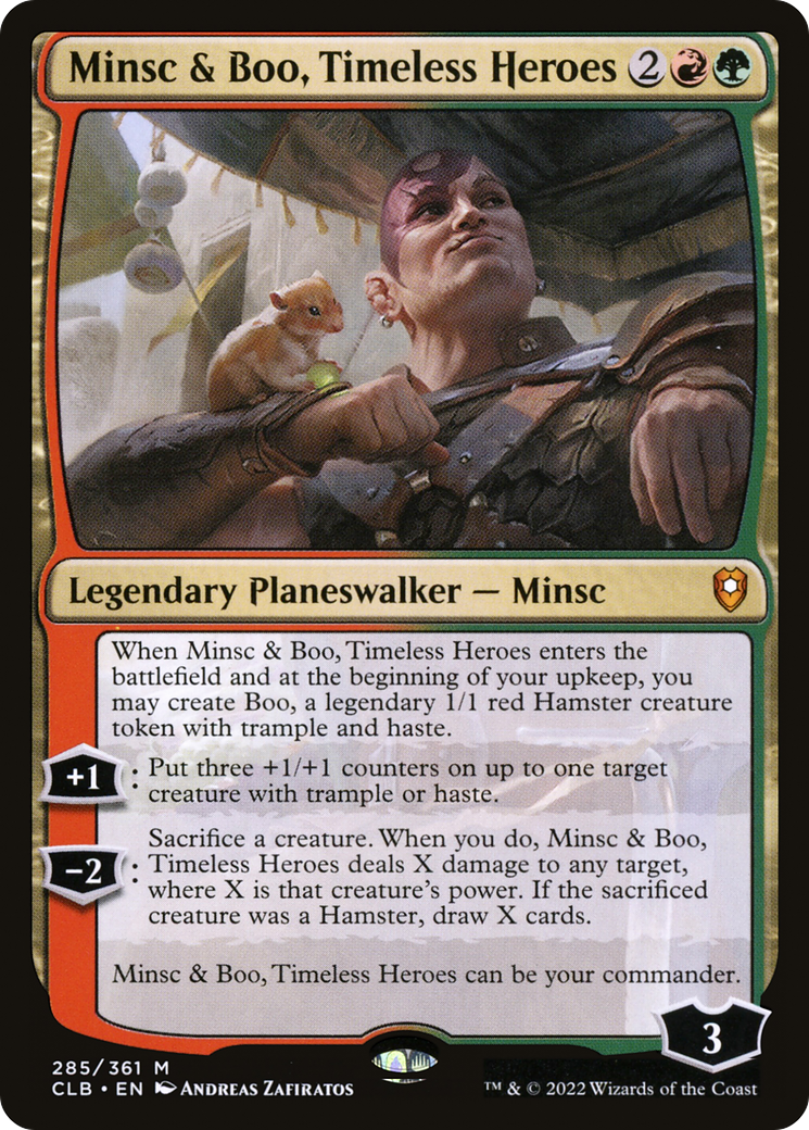 Minsc & Boo, Timeless Heroes (CLB-285) - Commander Legends: Battle for Baldur's Gate - Premium MTG Single from Wizards of the Coast - Just $2.07! Shop now at Game Crave Tournament Store